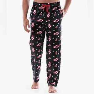 Men's Christmas Printed Fleece Sleep Pajama Pants - Large